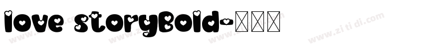 love storyBold字体转换